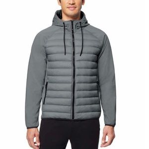 32 Degrees Heat Men Warm Mixed Media Jacket Hood